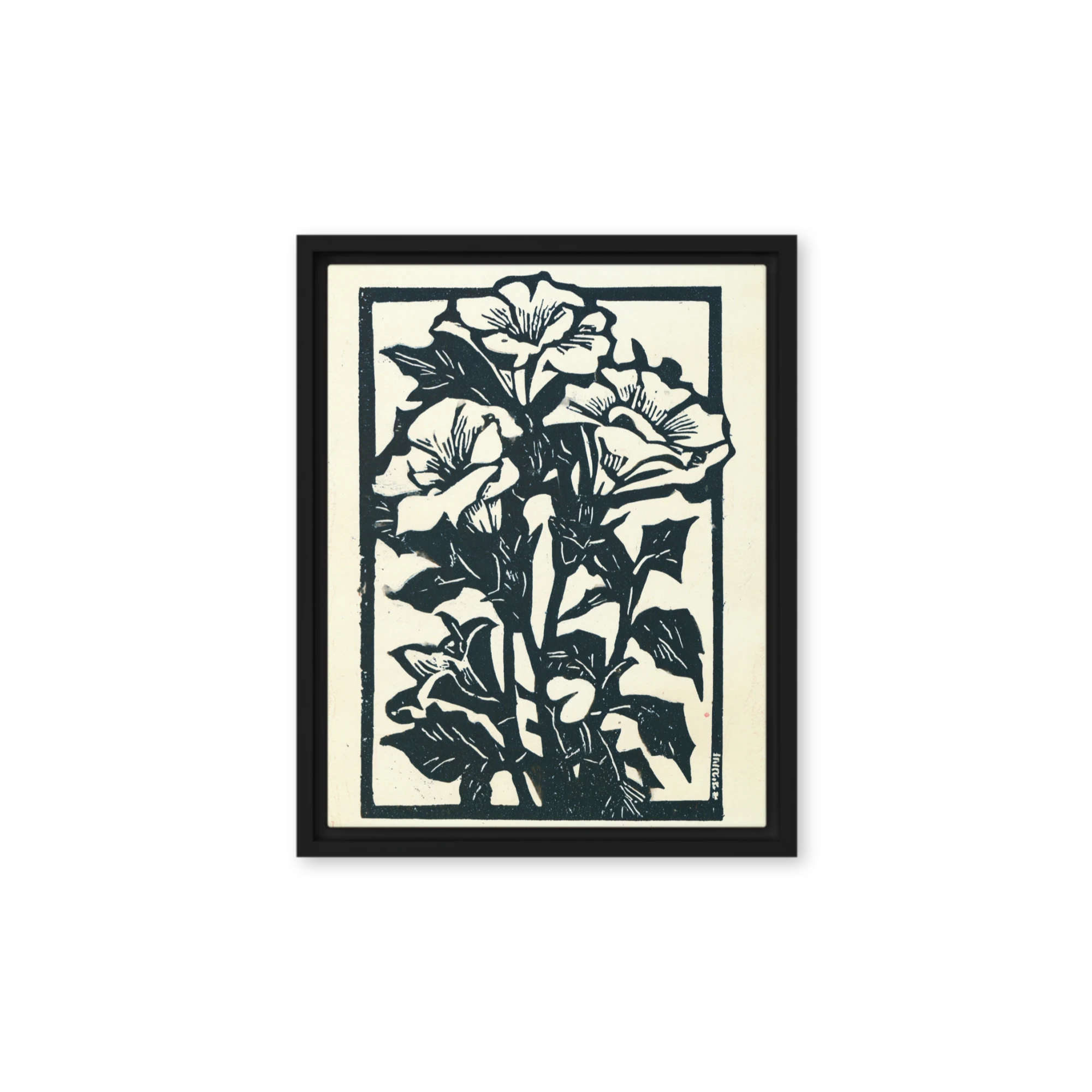 Morning Glory Woodcut | Art Print