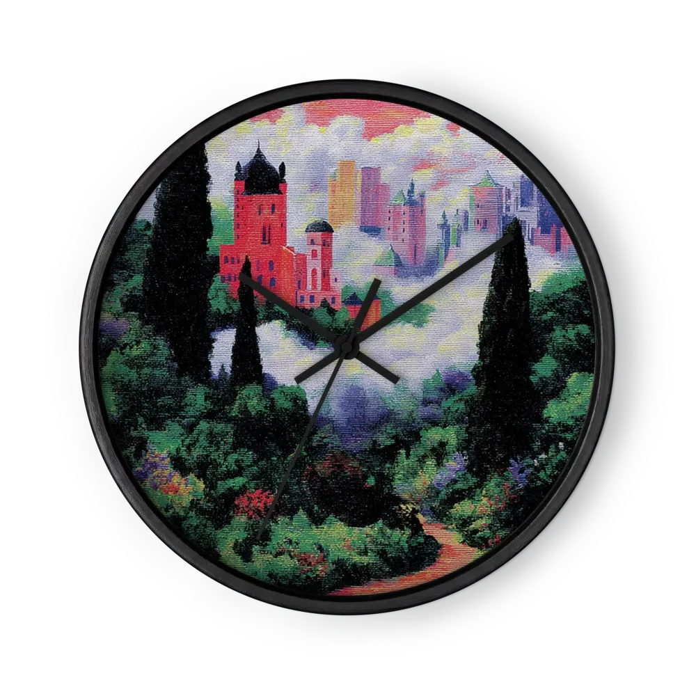 Citadel Above the Clouds | Wall Clock
