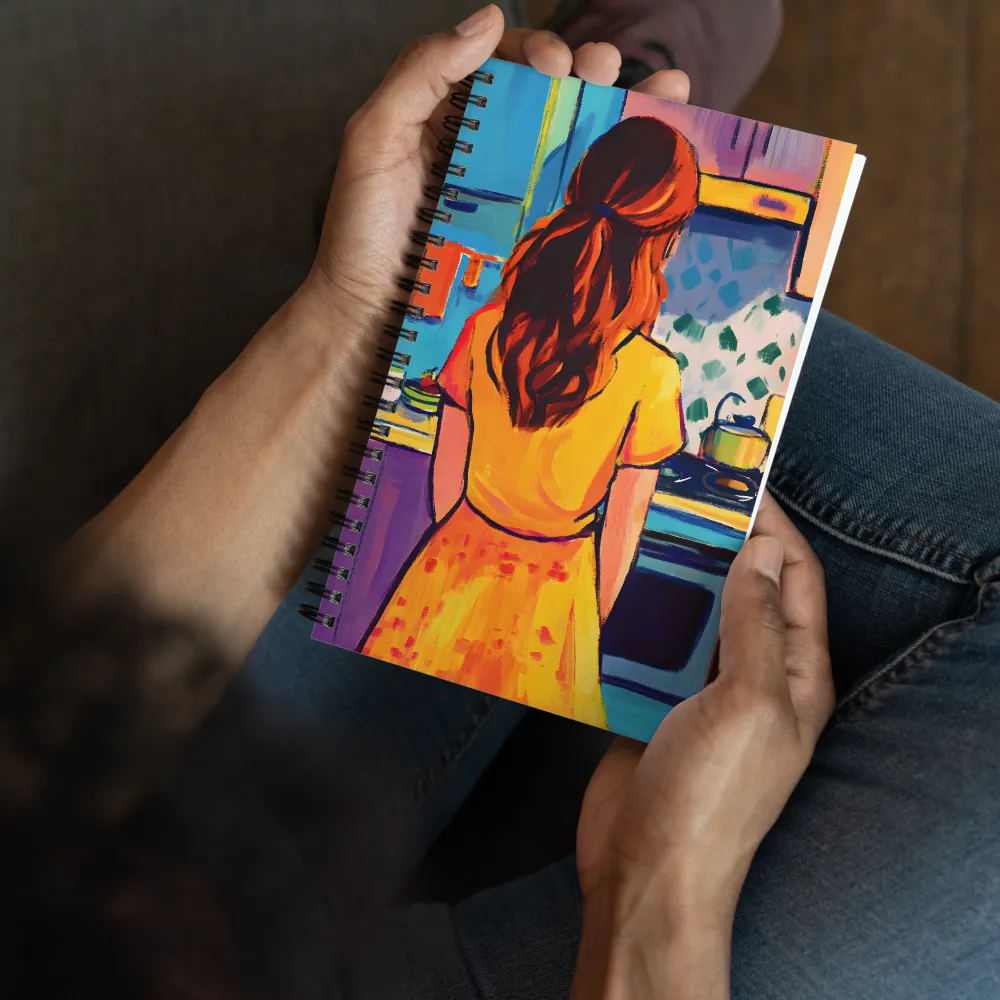 Woman in the Kitchen 
 Spiral Notebook | 140 pages
