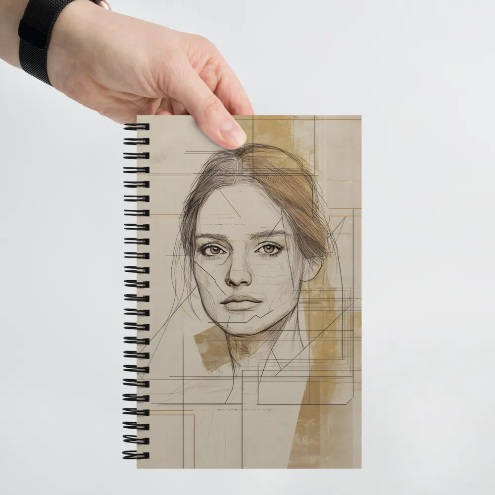 Geometric Portrait Study 
 Spiral Notebook | 140 pages