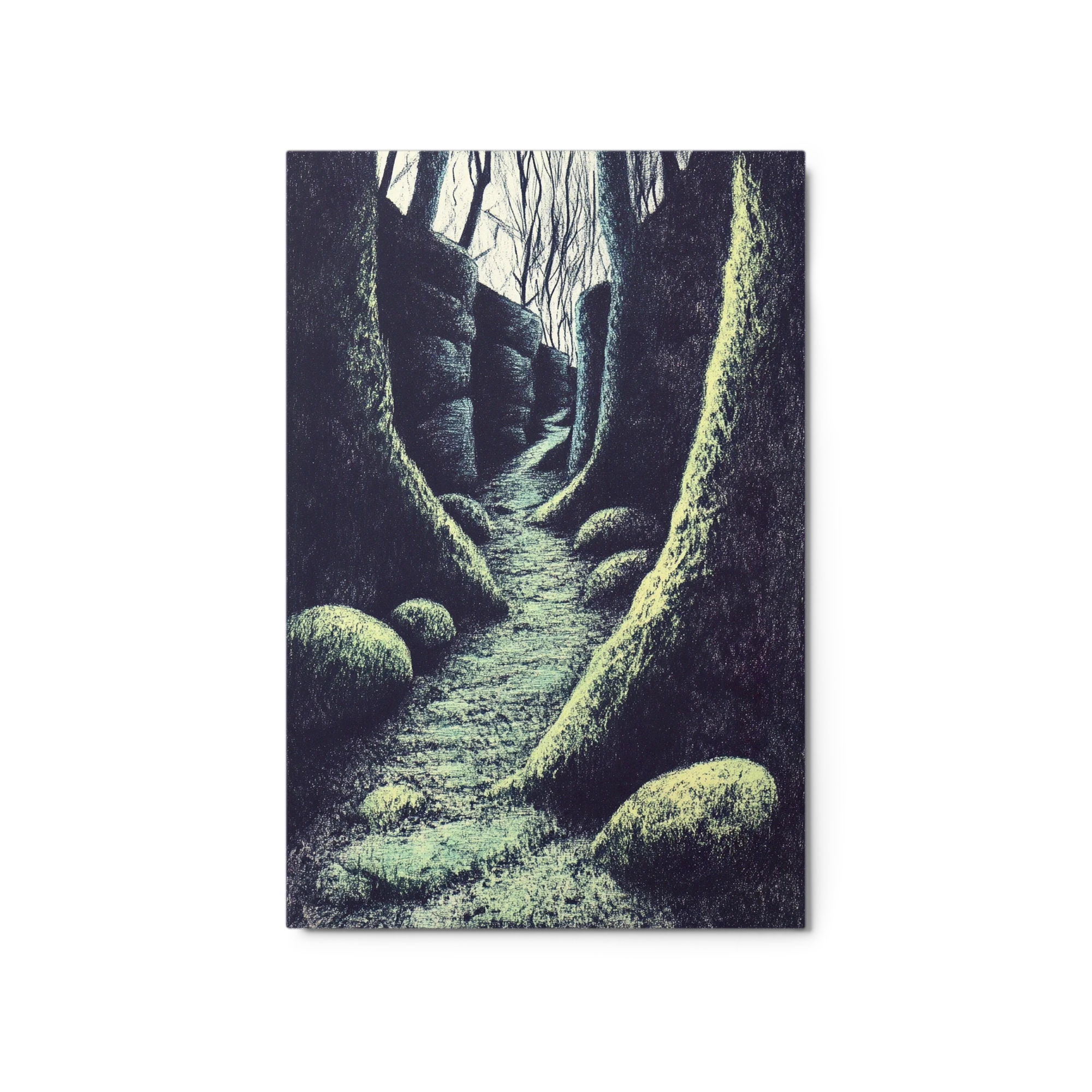 Surreal Pathway in a Textured Landscape