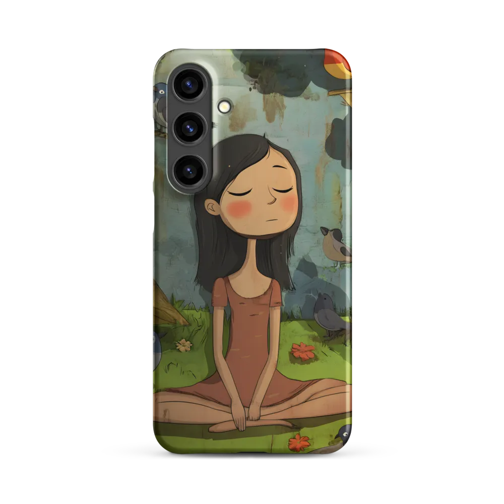 Girl Meditating in Nature | Phone Case