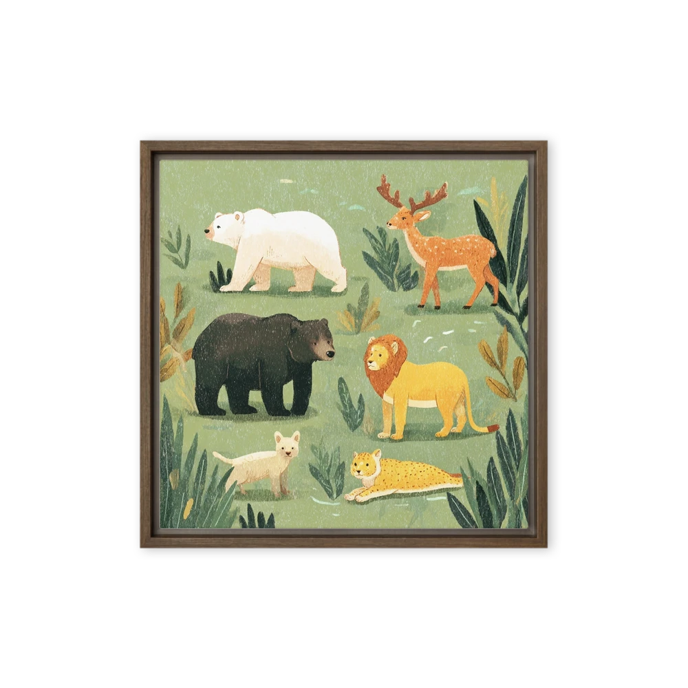 Wild Animal Gathering | Art Print