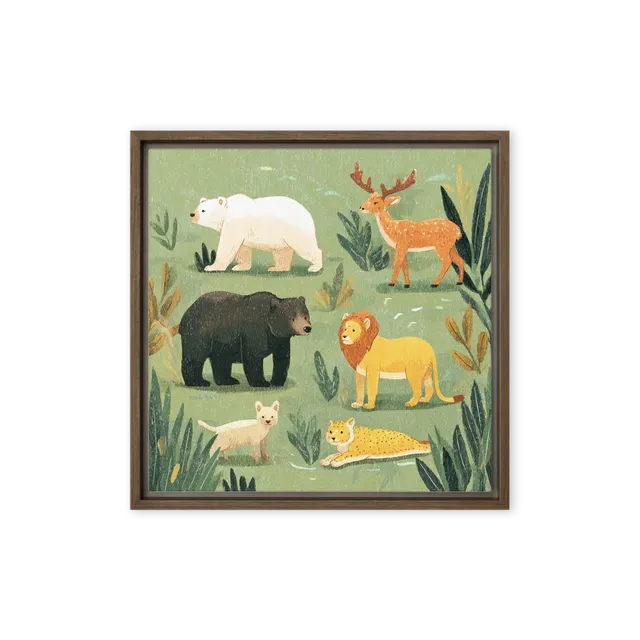 Wild Animal Gathering | Art Print