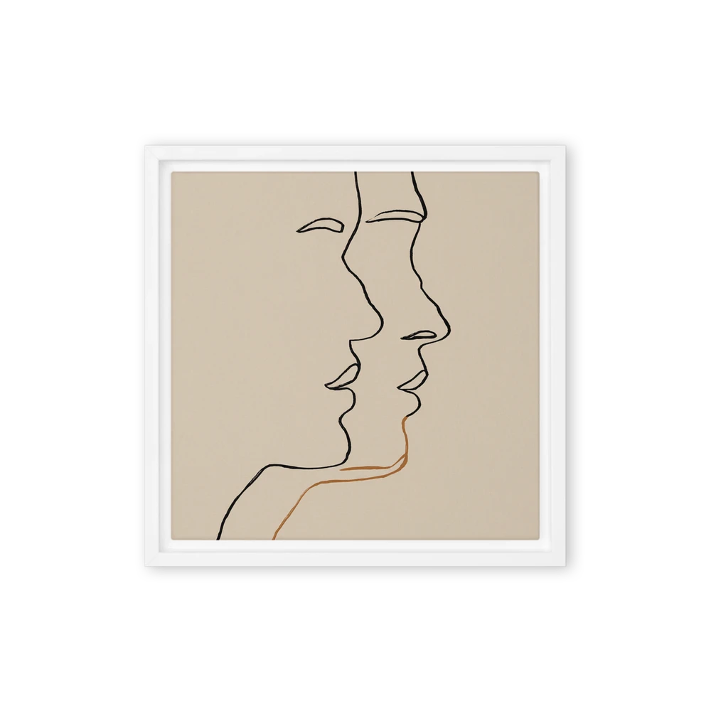 Intertwined Profiles | Art Print