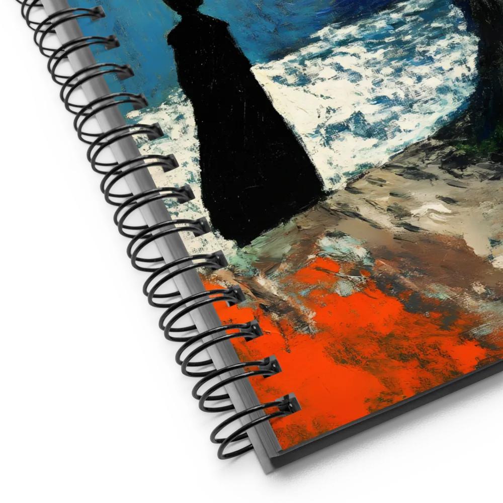 Solitude by the Moonlit Sea 
 Spiral Notebook | 140 pages