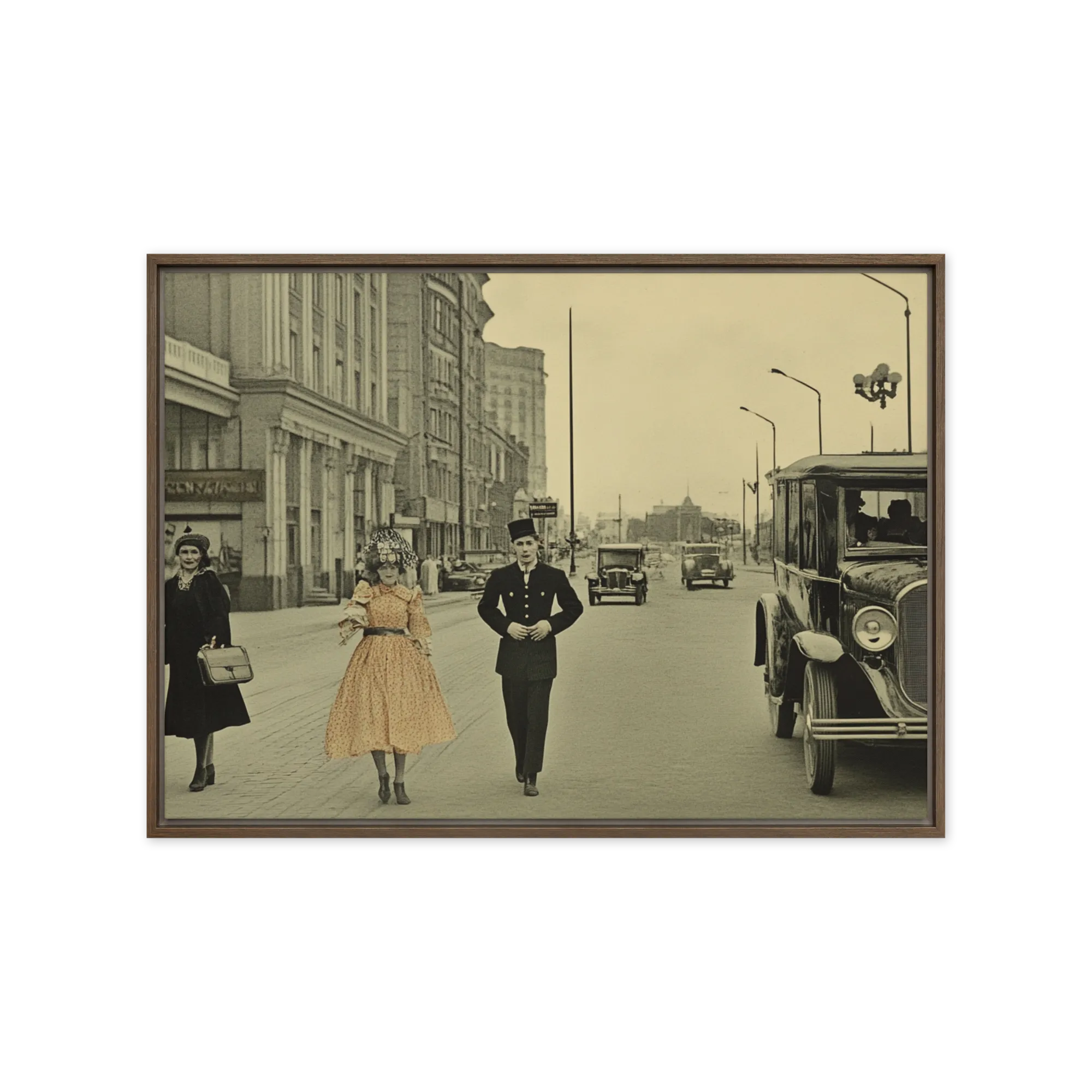 The Vintage Promenade 
 Metal Print | 20″x 30″
