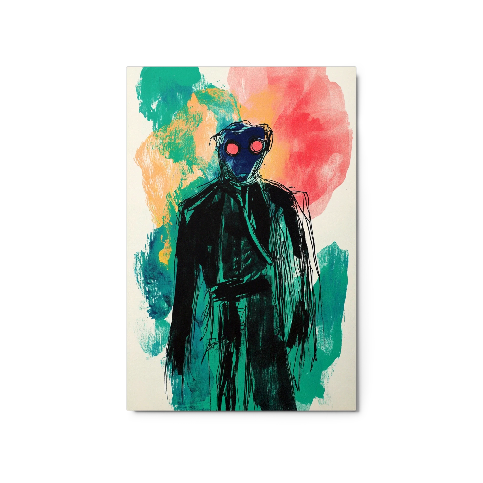 Abstract Figure with Bold Colors