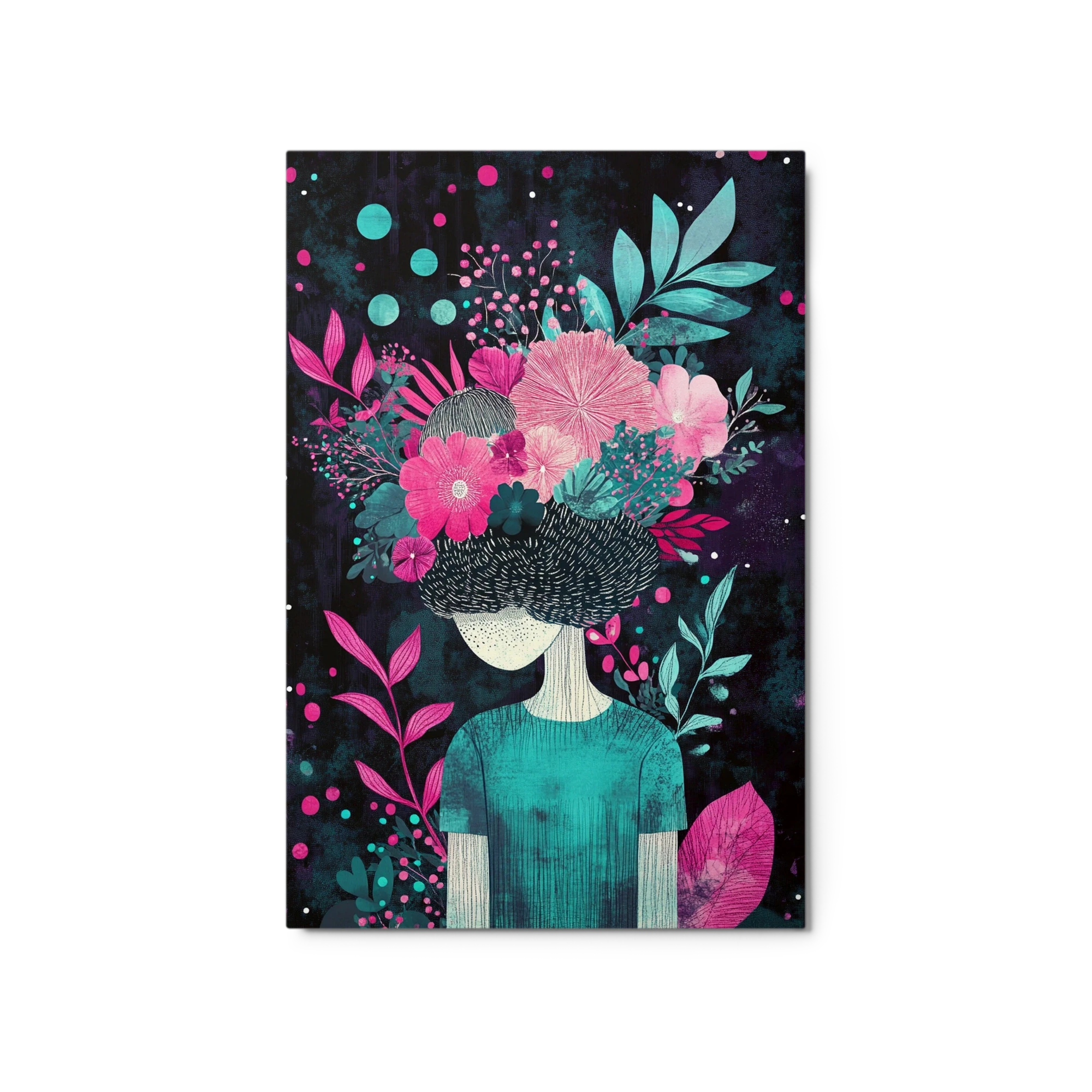 Floral Portrait of a Woman