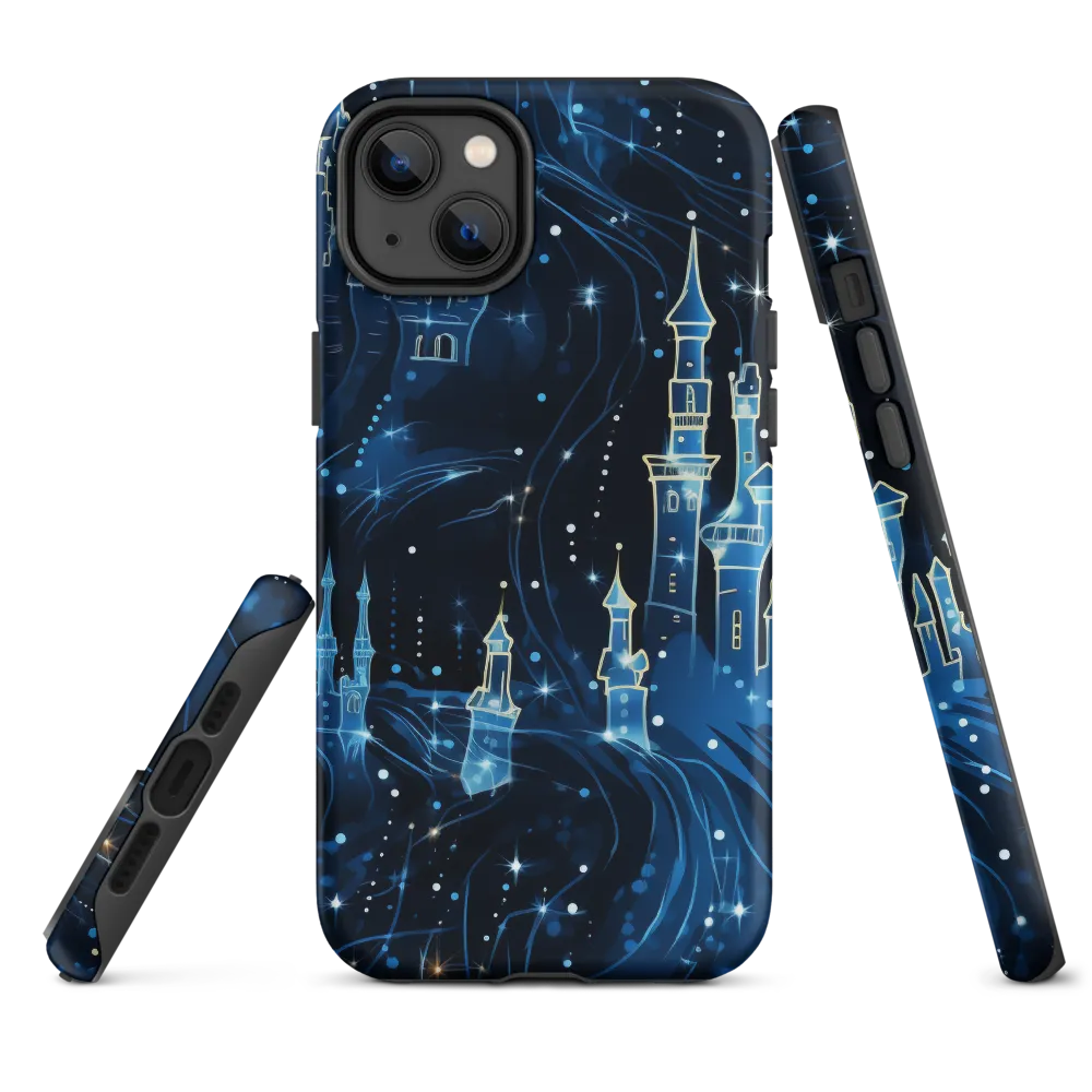 Whimsical Castles in a Starry Night Sky | Phone Case