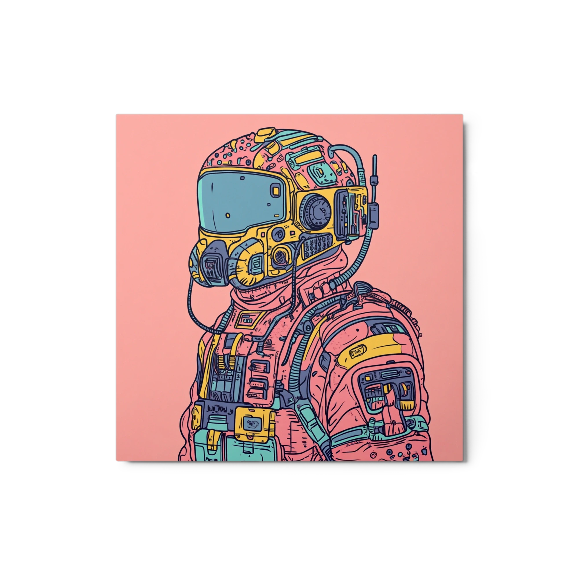 Astronaut in Detailed Space Suit