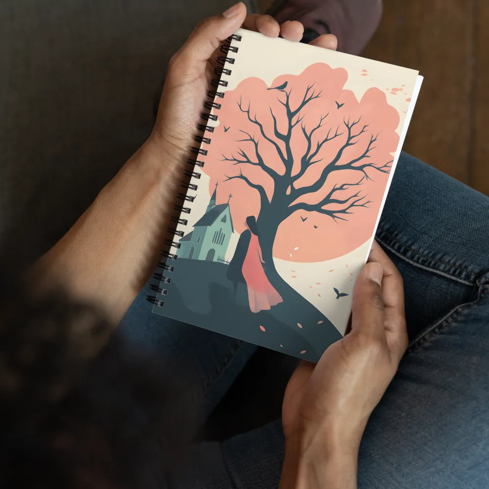 Solitary Tree, Distant Church 
 Spiral Notebook | 140 pages