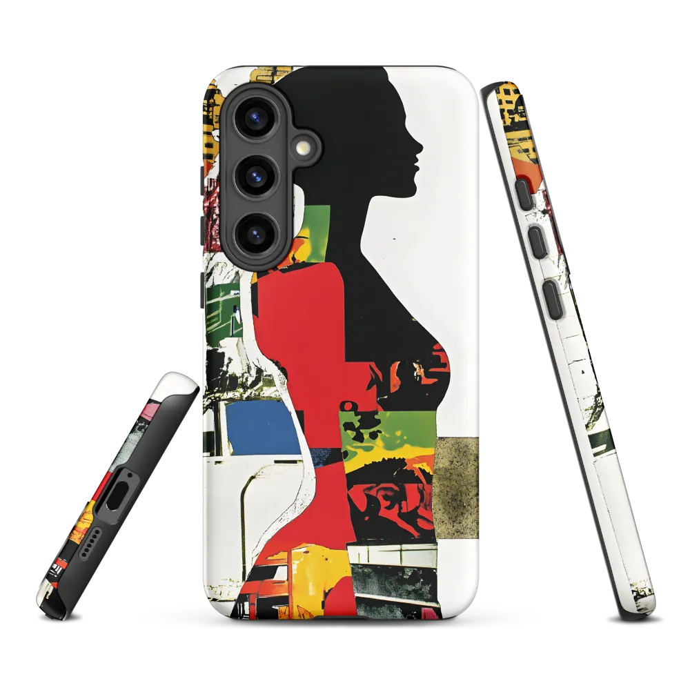 Vibrant Female Silhouette Collage | Phone Case