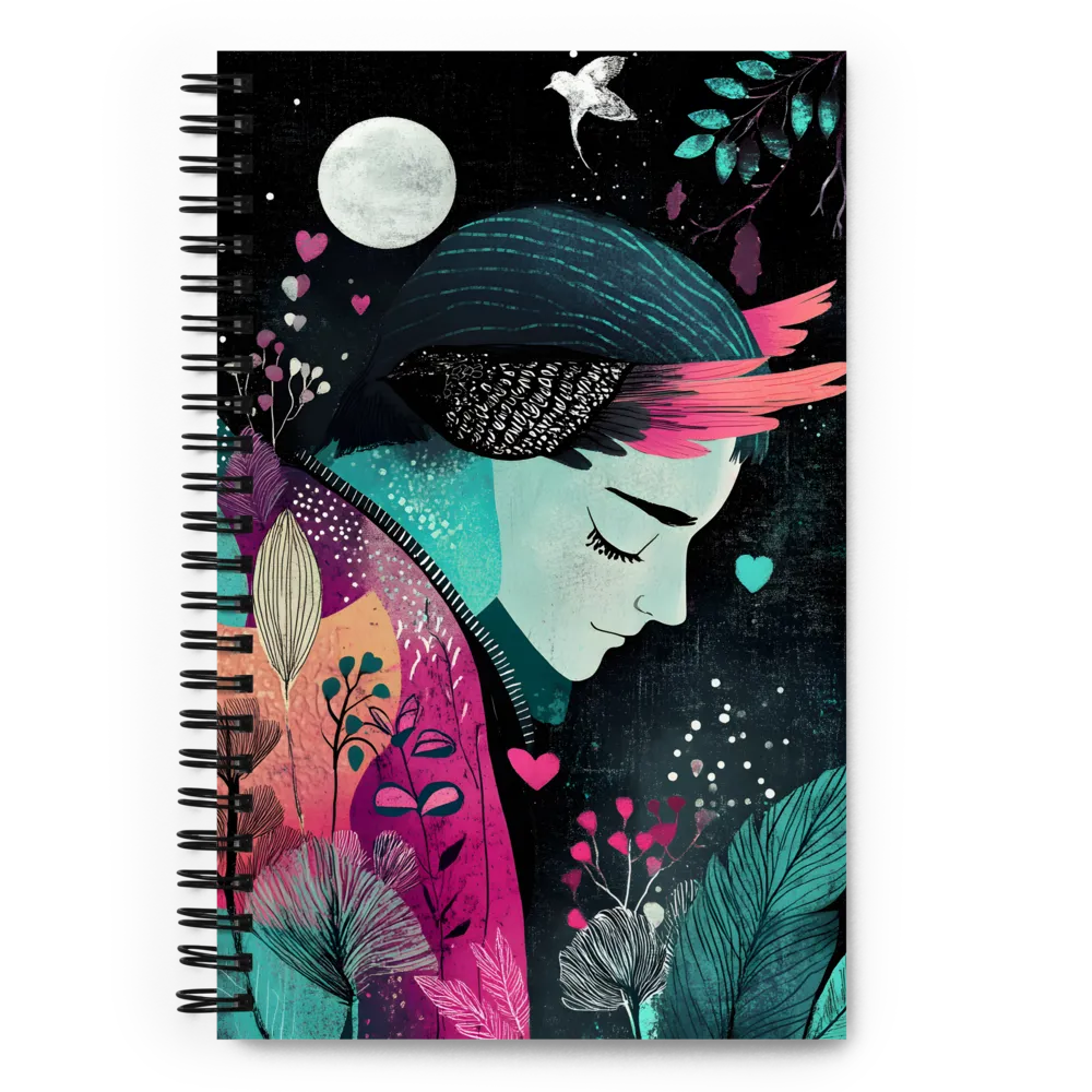 Midnight Bloom Reverie 
 Spiral Notebook | 140 pages