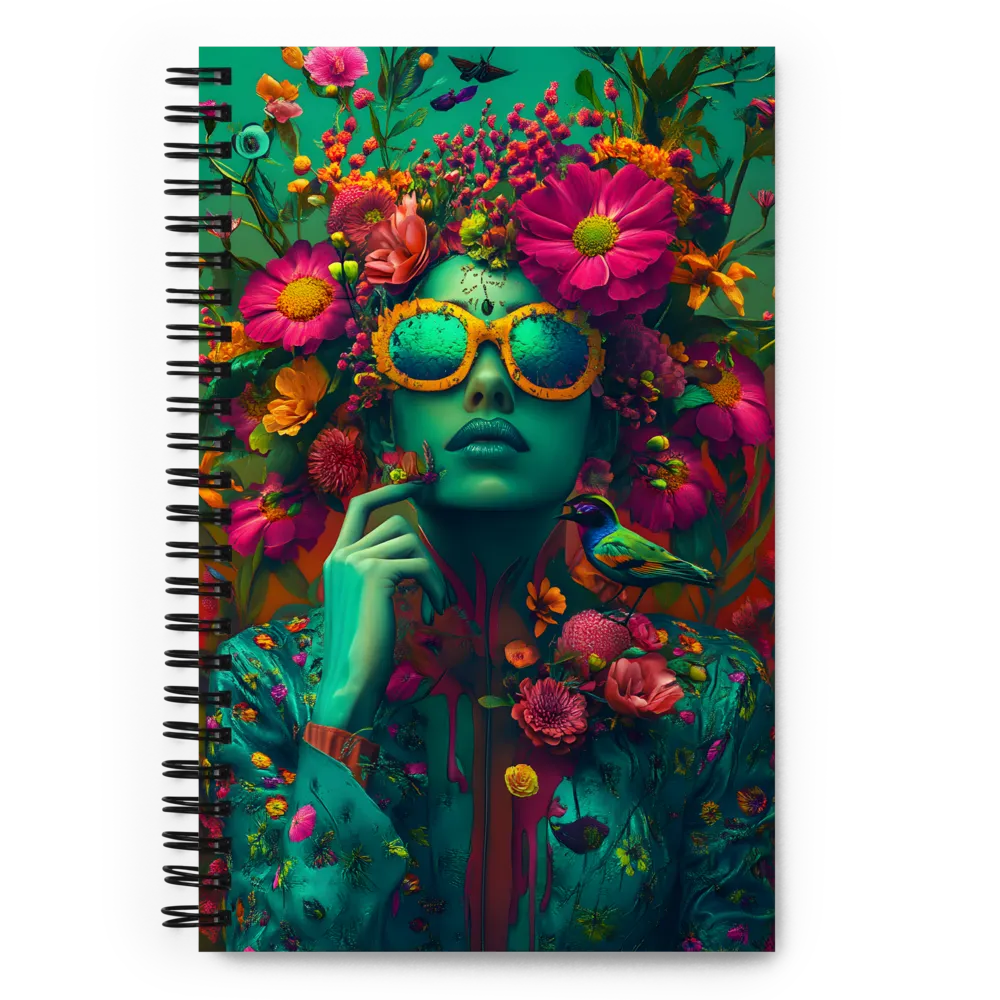 Verdant Bloom 
 Spiral Notebook | 140 pages