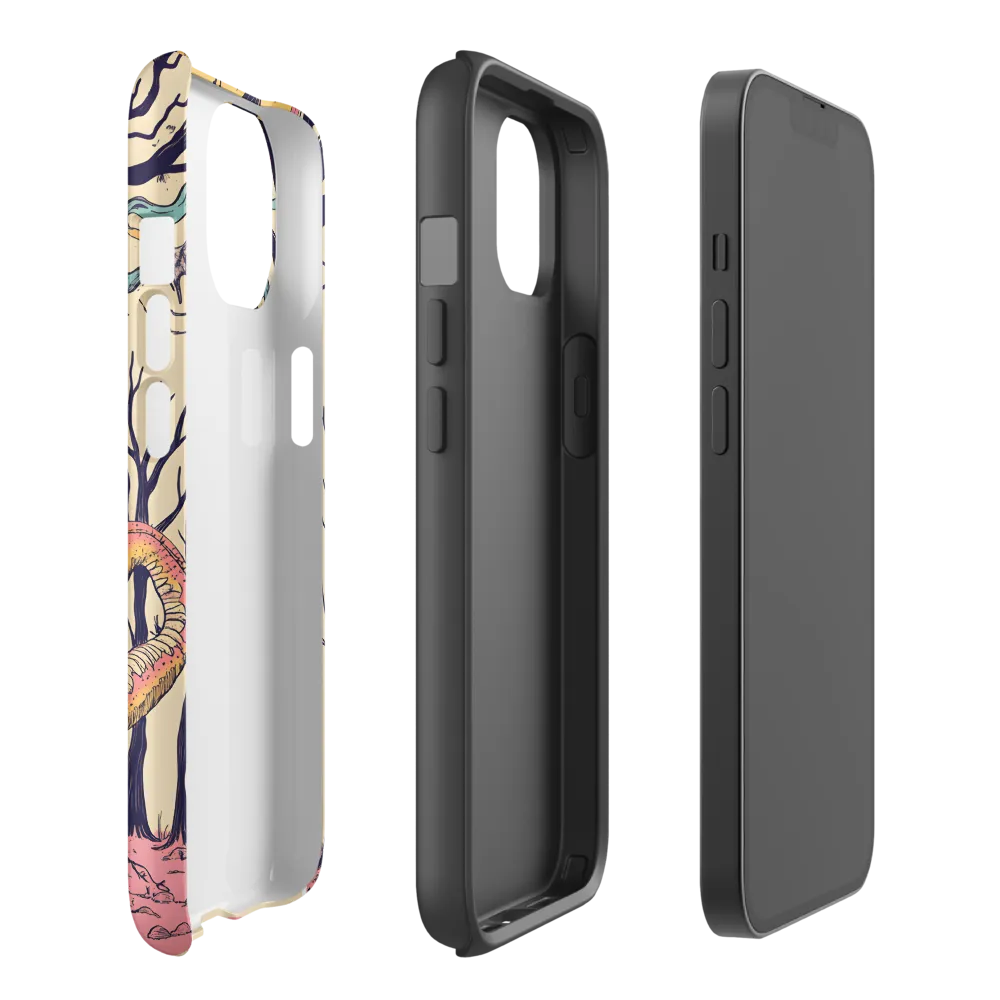 Surreal Dragon in Barren Forest | Phone Case