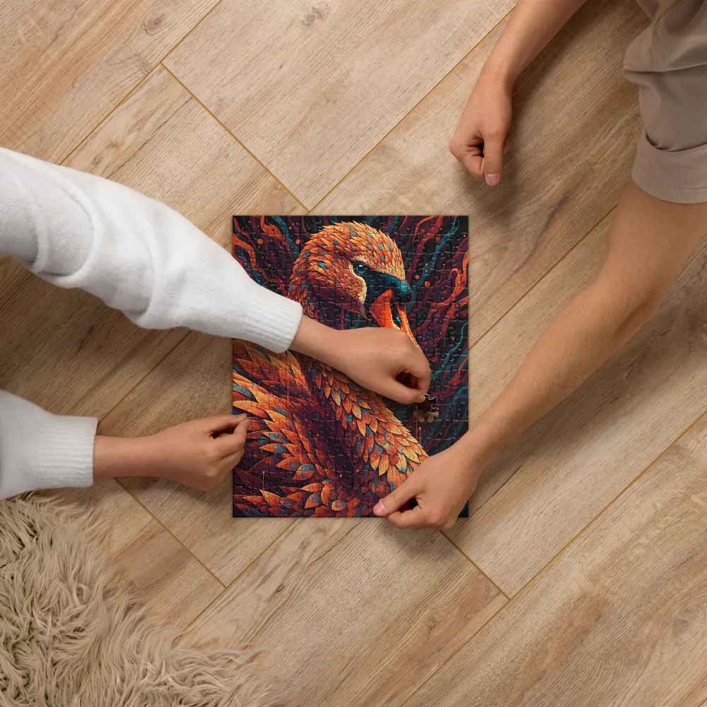 Luminous Winged Serenade 
 Jigsaw Puzzle in Tin Box