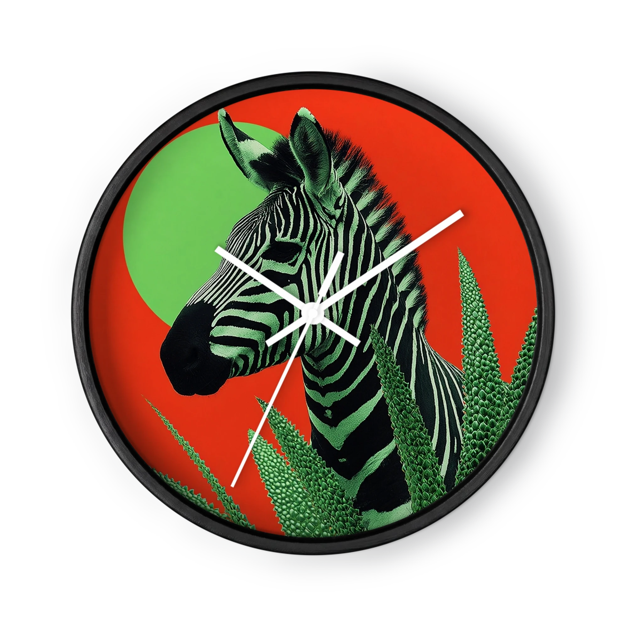 Green Zebra in Red Oasis
