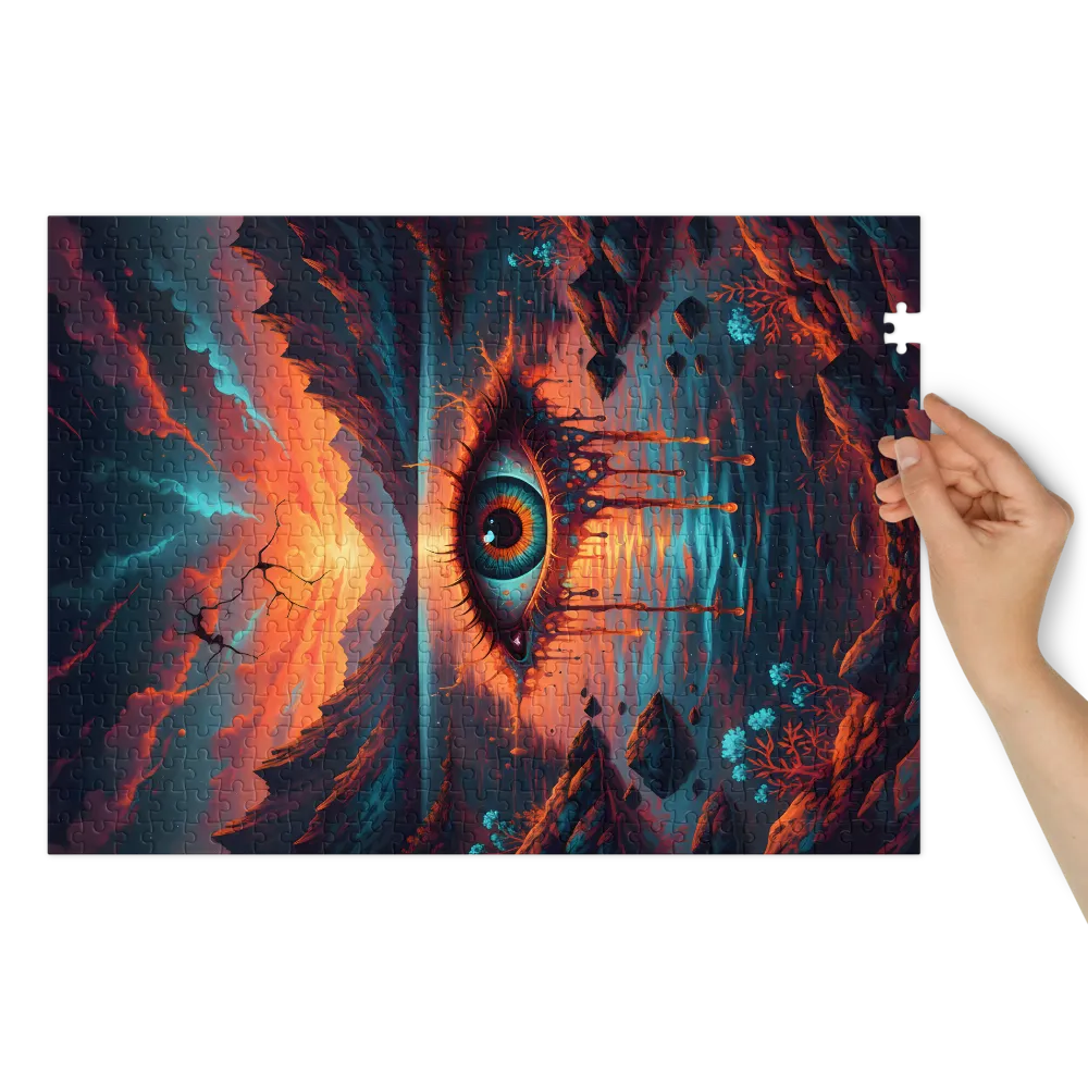 Cosmic Eye Lake 
 Jigsaw Puzzle in Tin Box