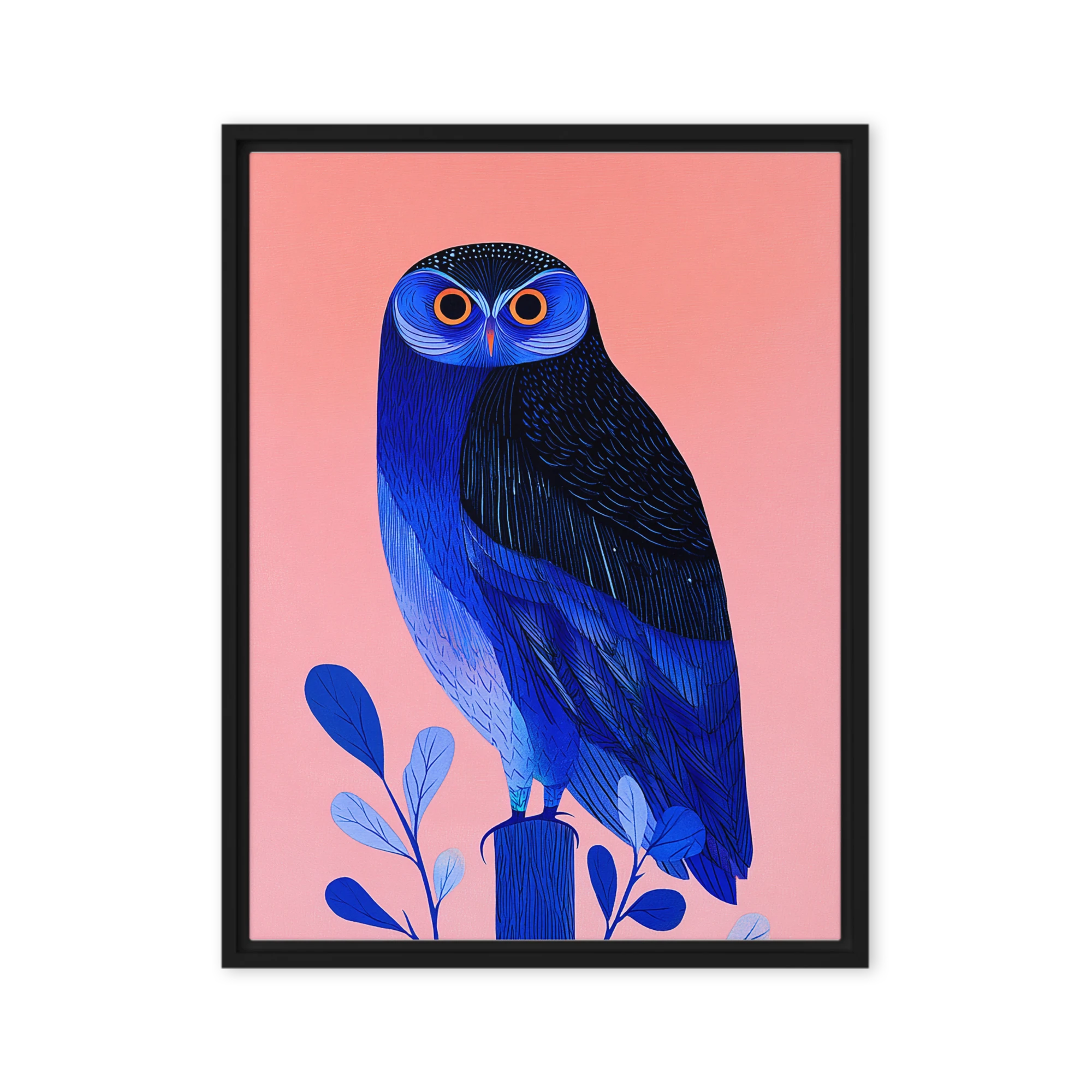Gouache planes cut with fine hatching — Flat gouache and ink