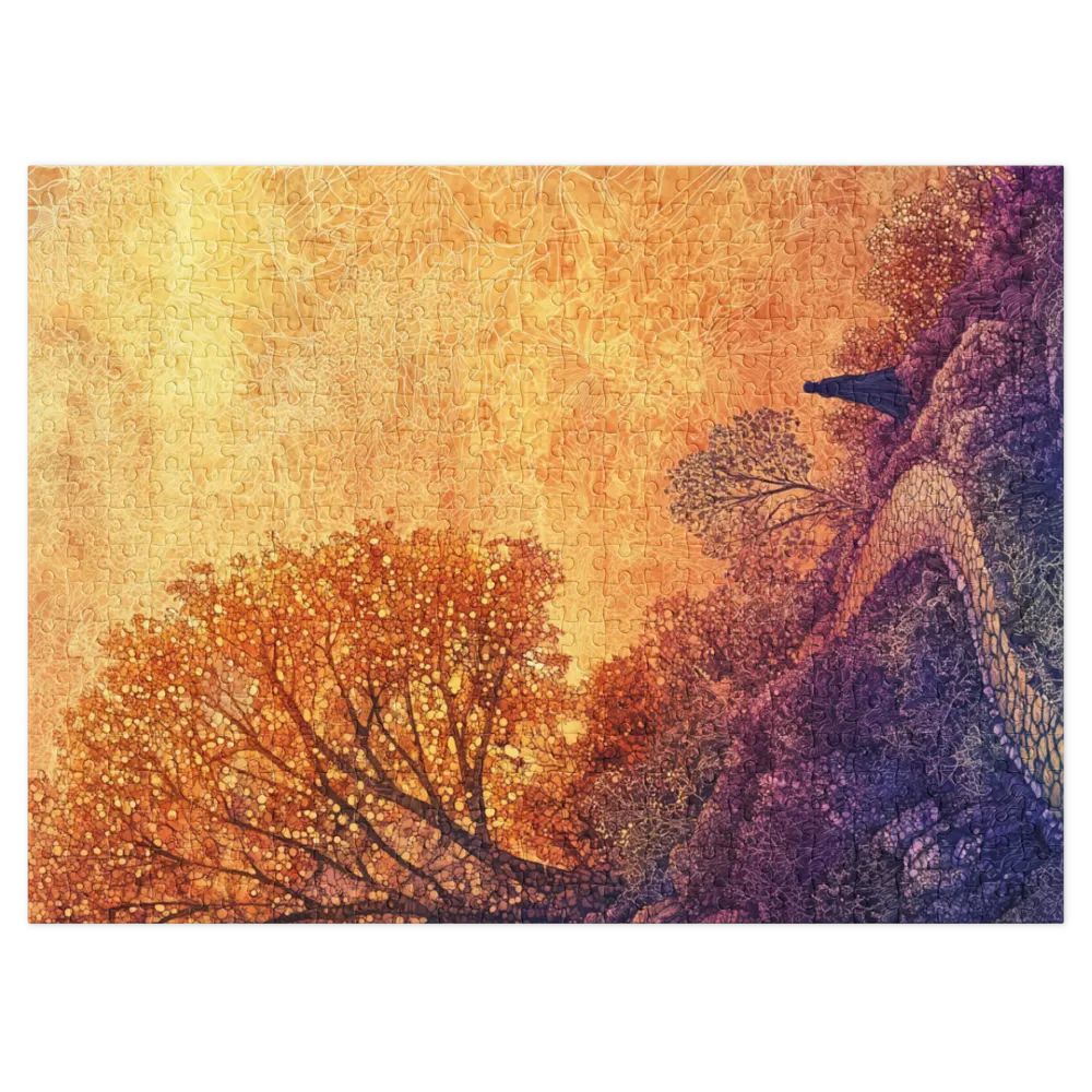 Surreal Landscape with Tree and Figure | Jigsaw Puzzle (252/520 pieces)