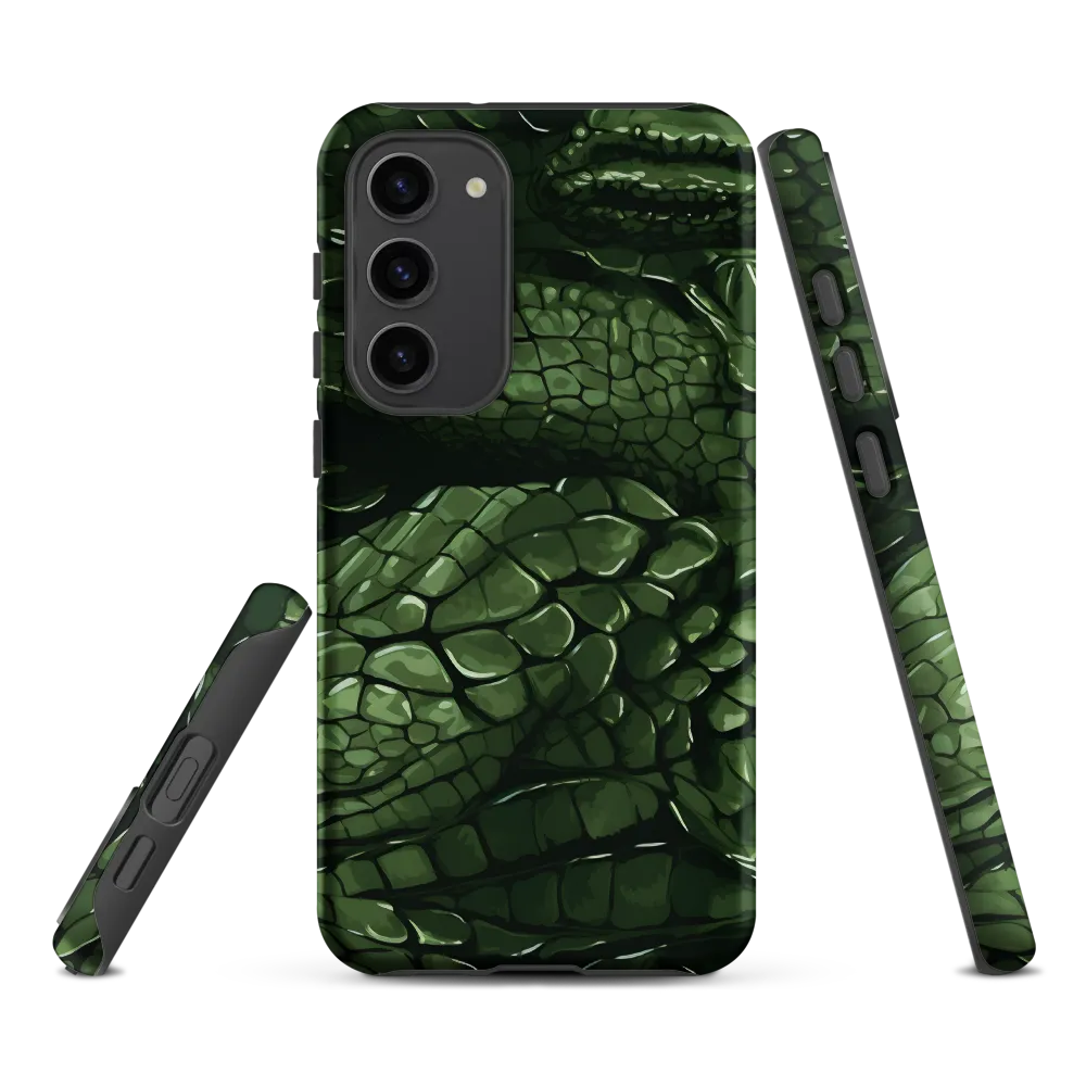 Intricate Green Snakes Digital Art | Phone Case