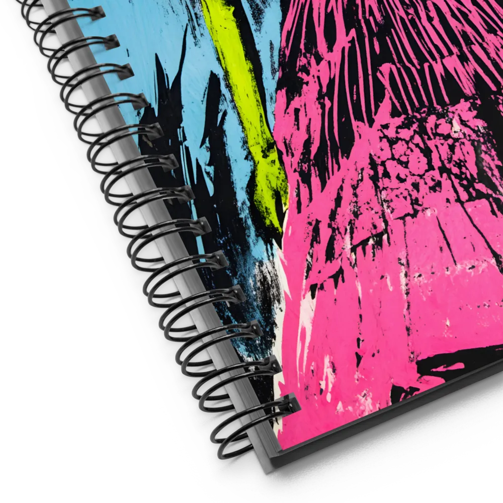 Neon Pop Art Portrait 
 Spiral Notebook | 140 pages