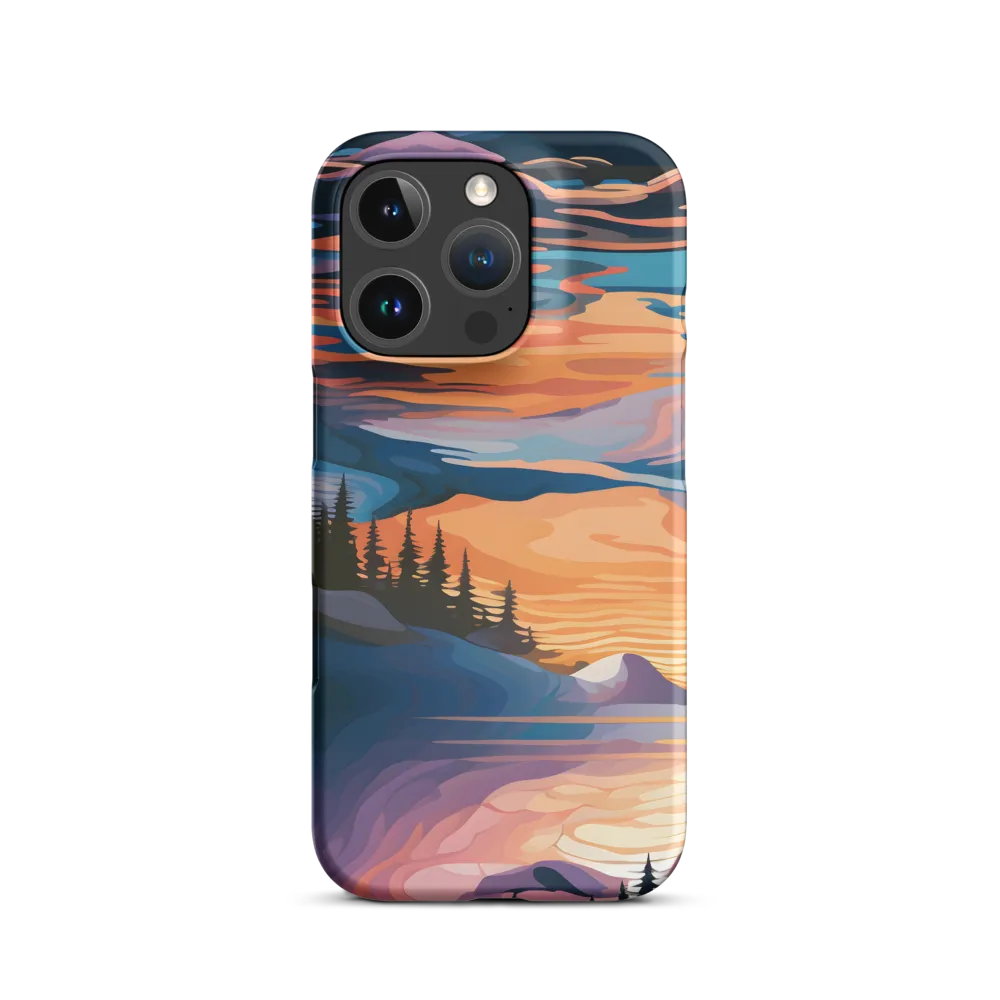 Abstract Landscape with Lake and Forest | Phone Case