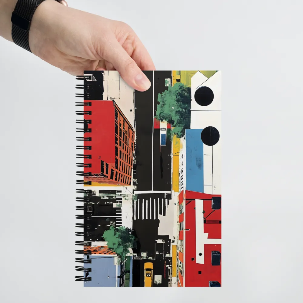 Urban Grid Abstract 
 Spiral Notebook | 140 pages