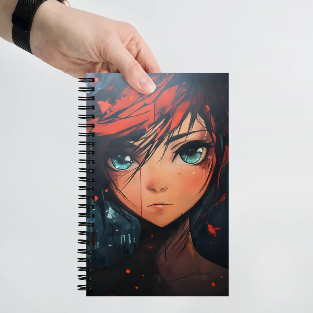 Gaze of the Crimson Haired 
 Spiral Notebook | 140 pages