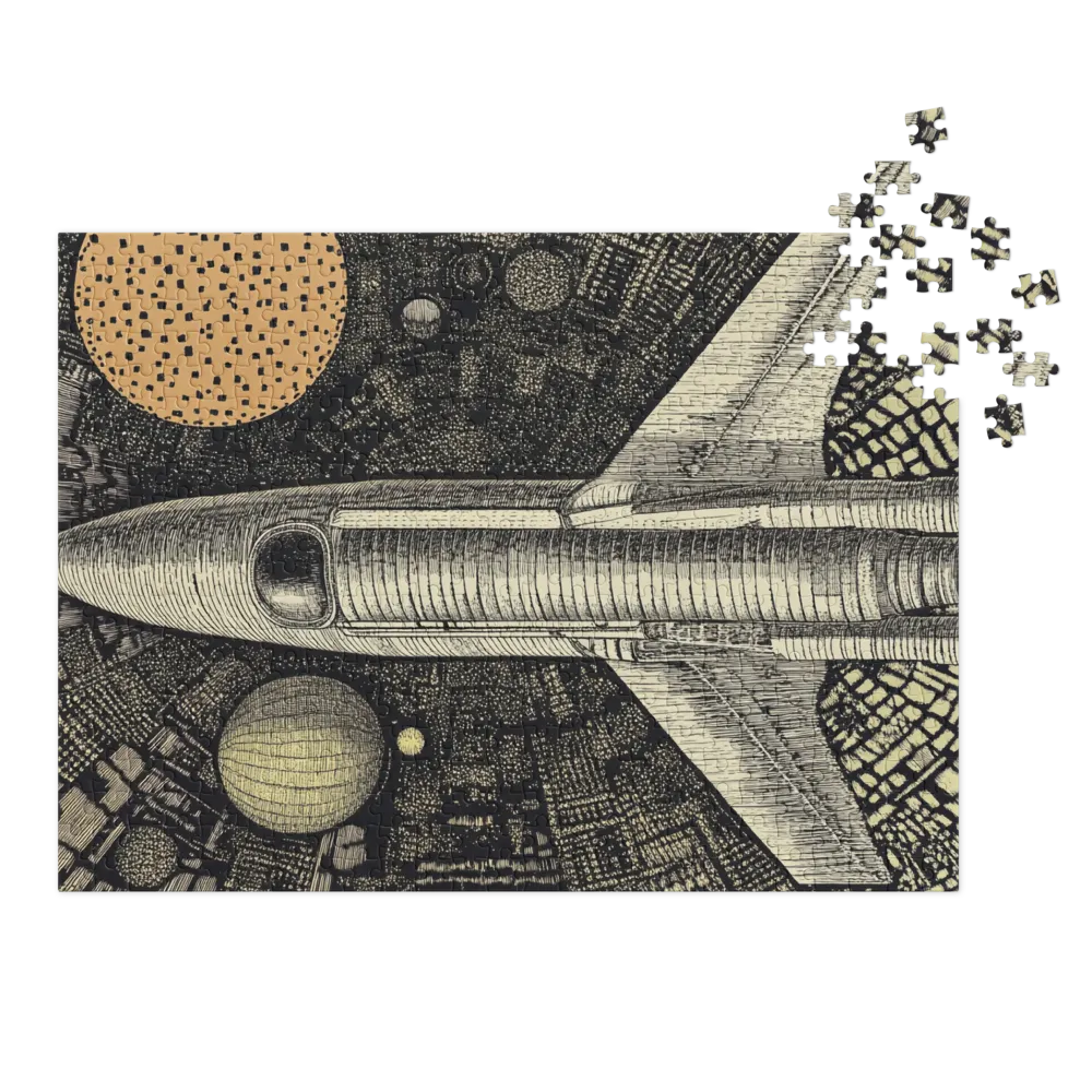Viagem ao Desconhecido 
 Puzzle em caixa de metal