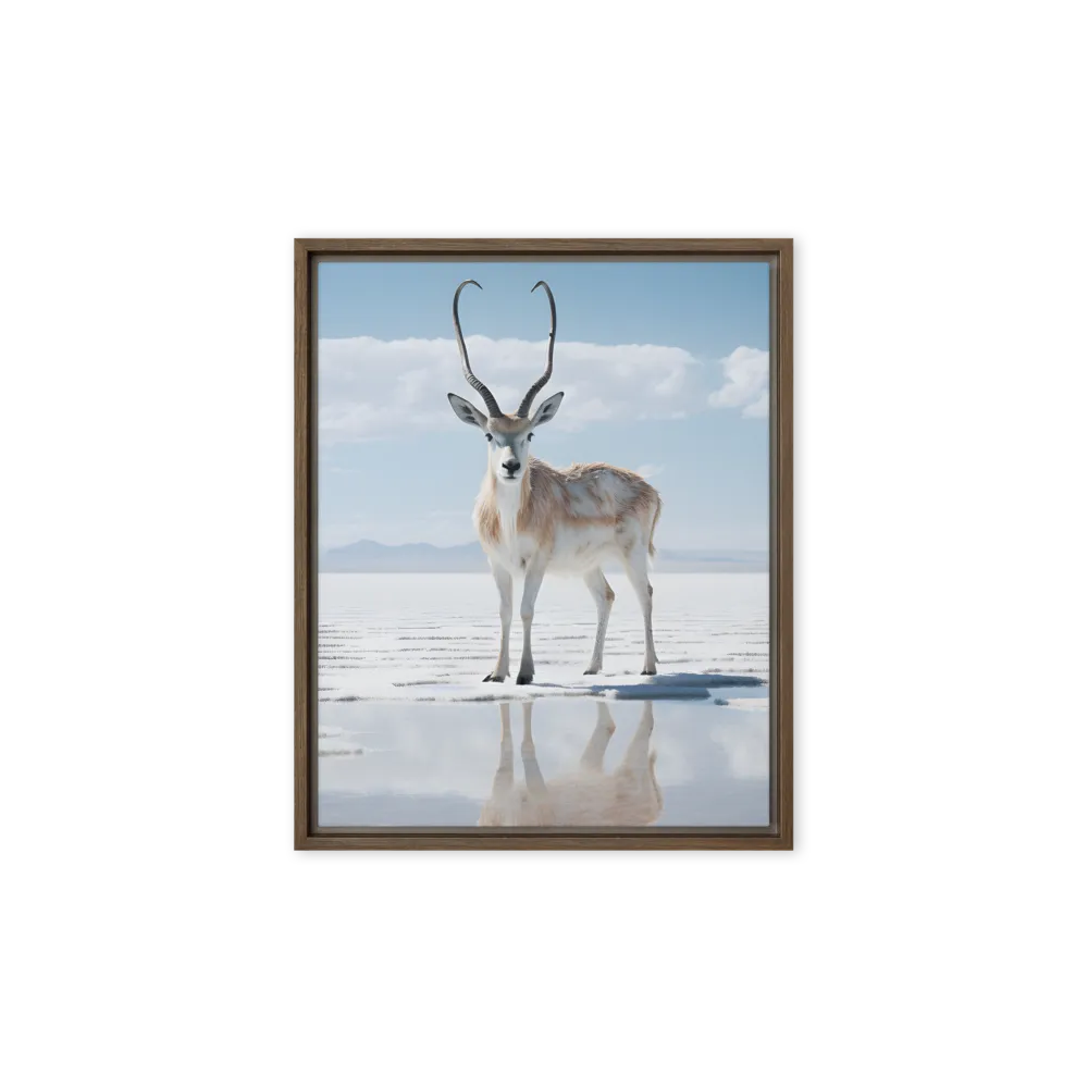 Echo of the Salt Desert 
 Poster with Black Frame | 12″x 16″