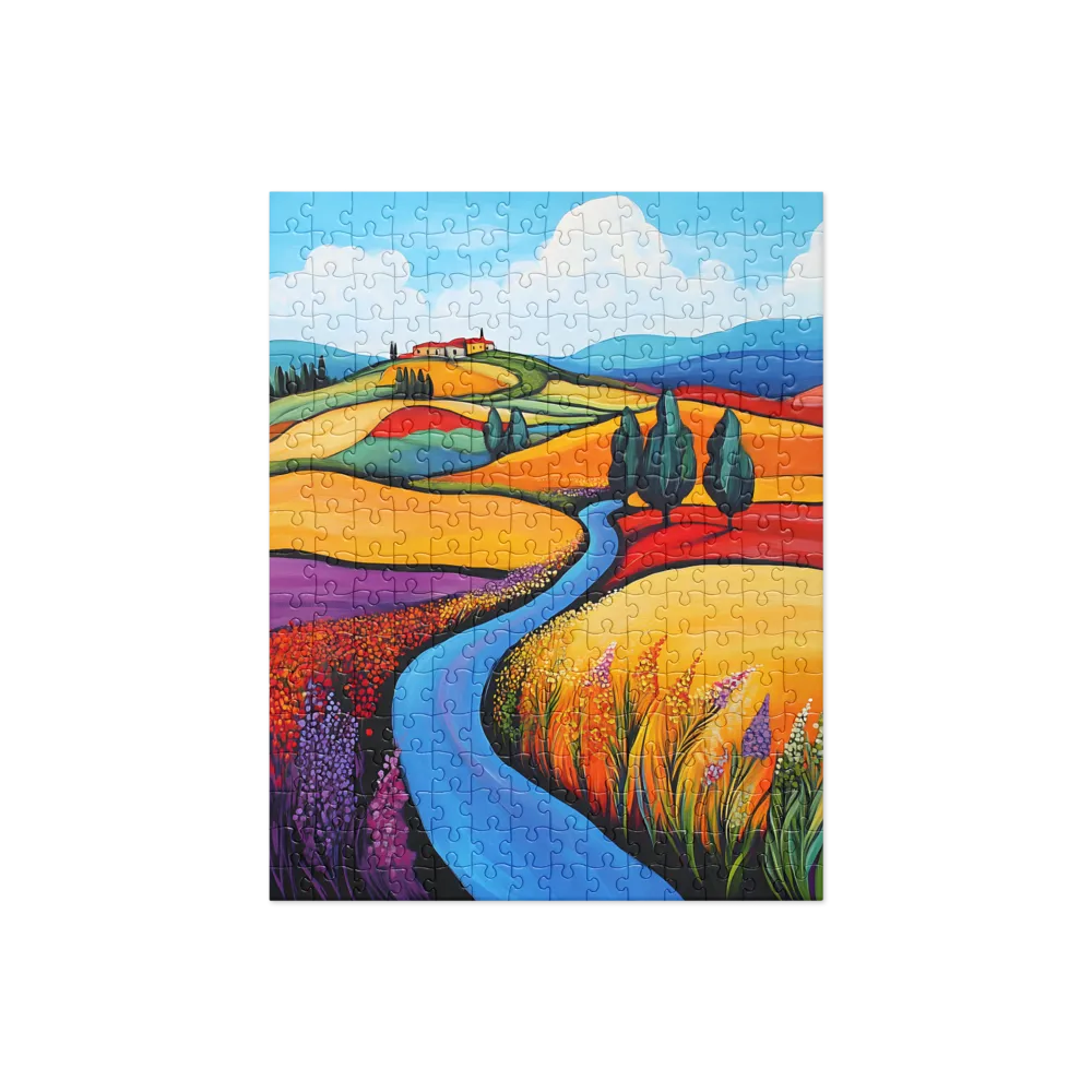 Tuscan Fields of Color 
 Jigsaw Puzzle