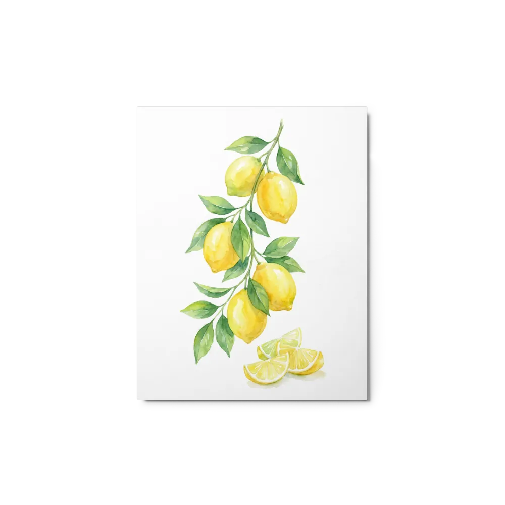 Watercolor Lemon Branch