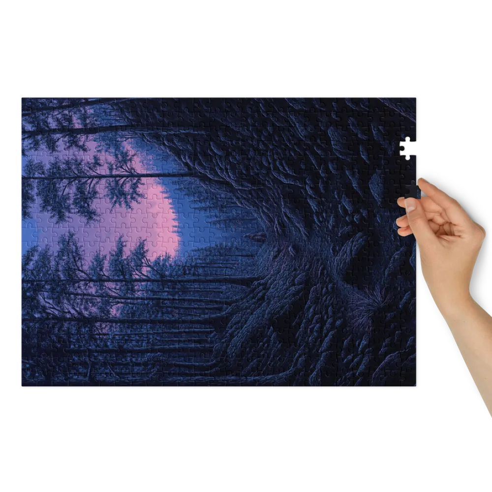 Surreal Forest Landscape at Dusk | Jigsaw Puzzle (252/520 pieces)