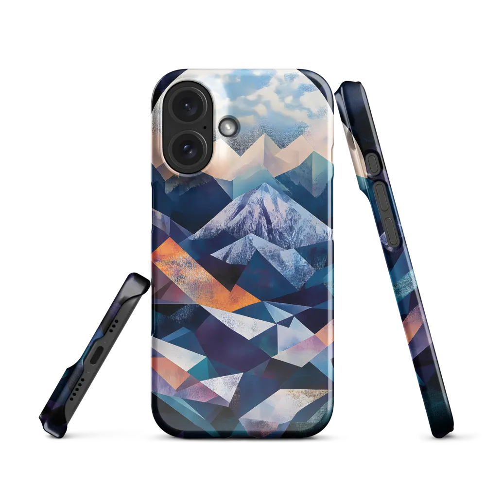 Lunar Peaks Geometric Abstraction 
 iPhone 13 | Tough Case