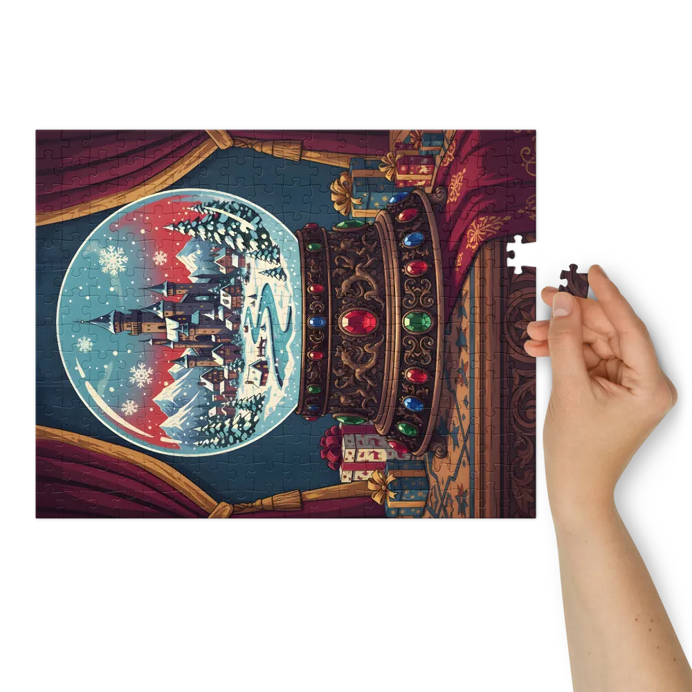Winter Castle Snow Globe | Jigsaw Puzzles