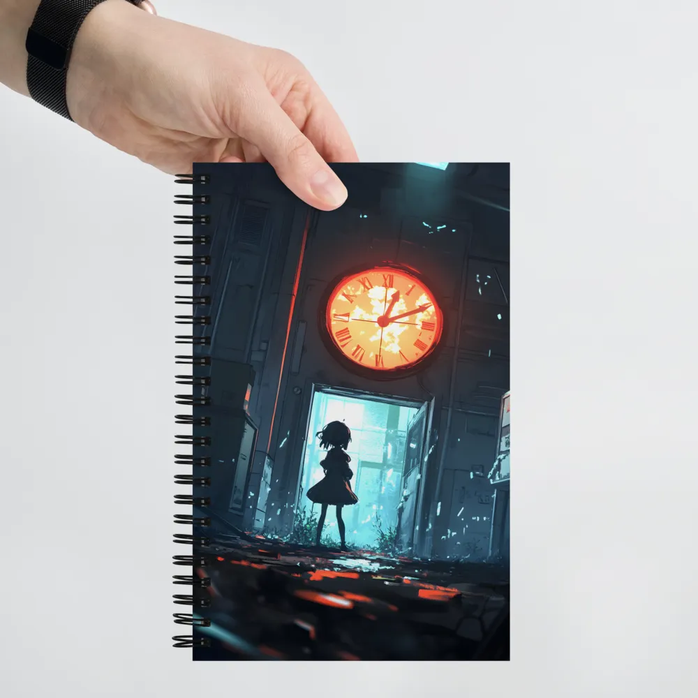 Vigil of the Glowing Clock 
 Spiral Notebook | 140 pages