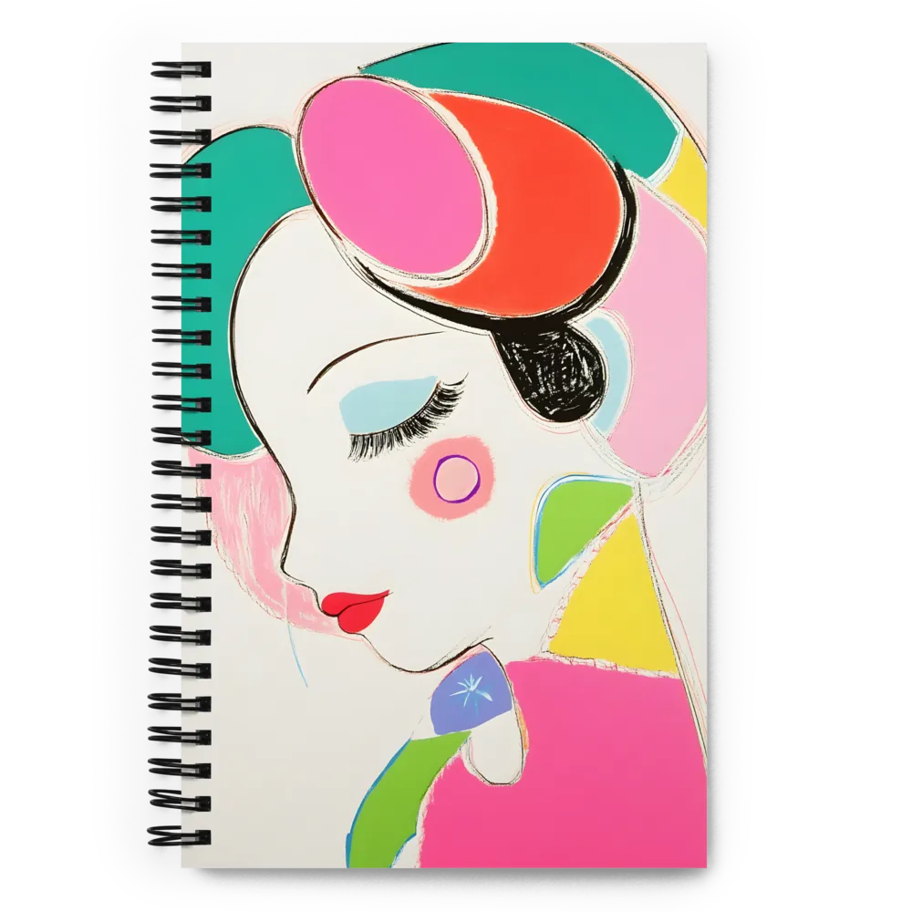 Whimsical Portrait in Colorful Abstraction