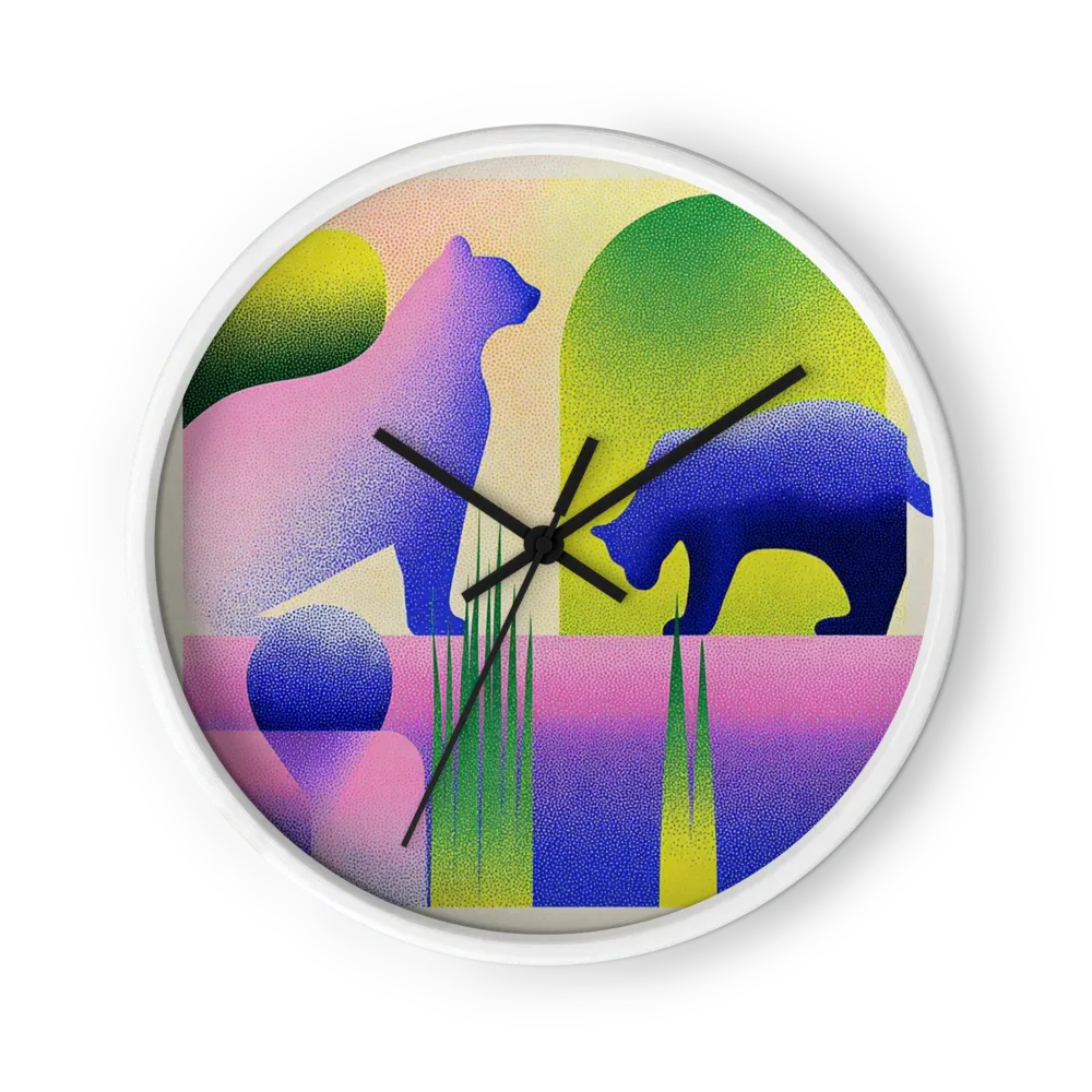 Wildlife In Neon Pastel Grain — Bears, Big Cats, Birds