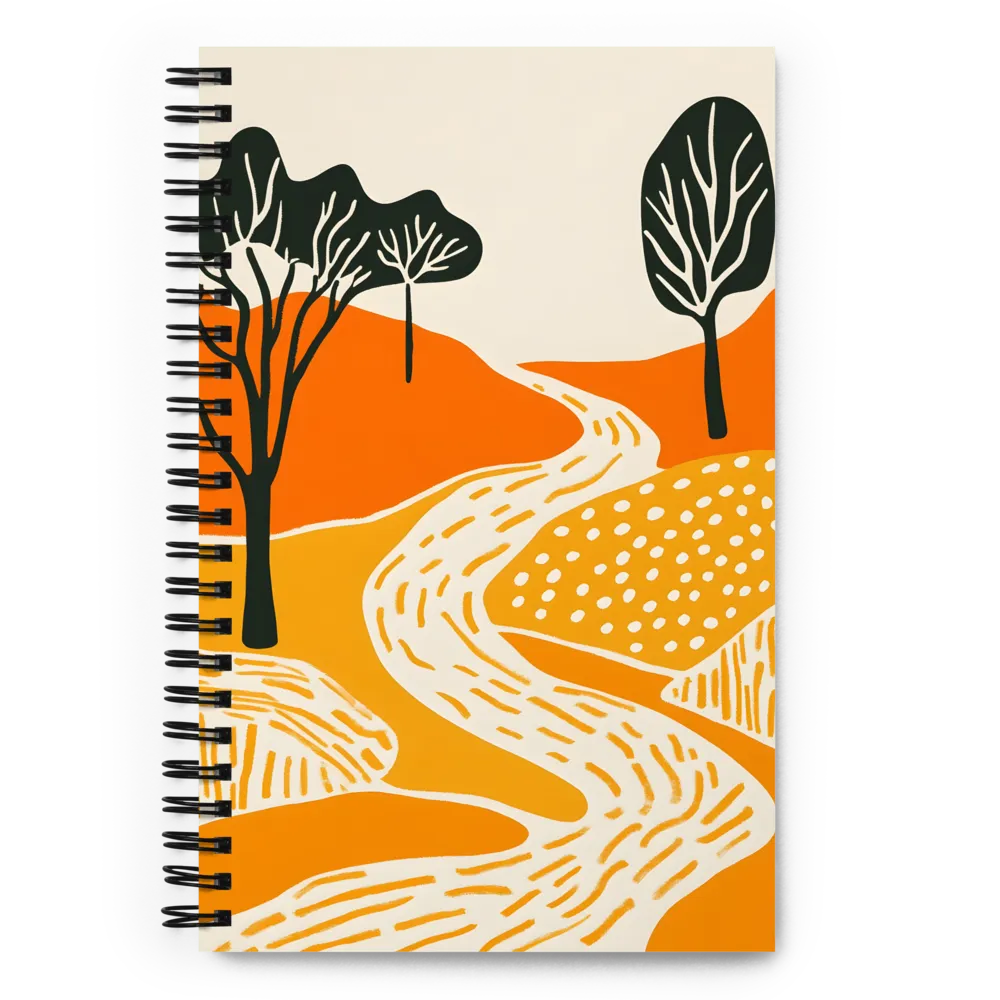 Winding Path Landscape 
 Spiral Notebook | 140 pages