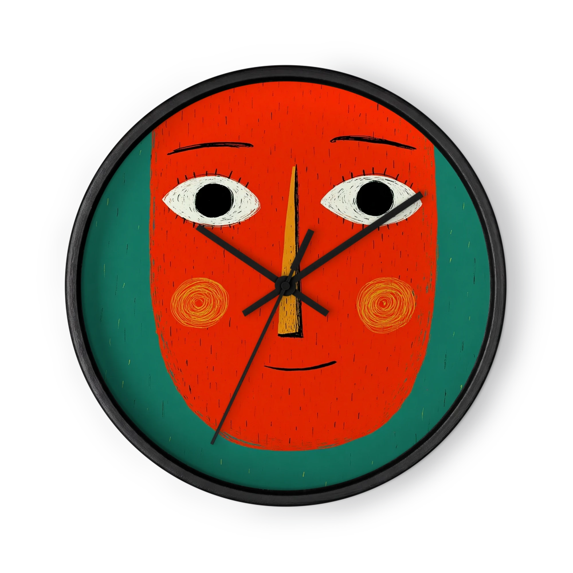 Red Folk Portrait