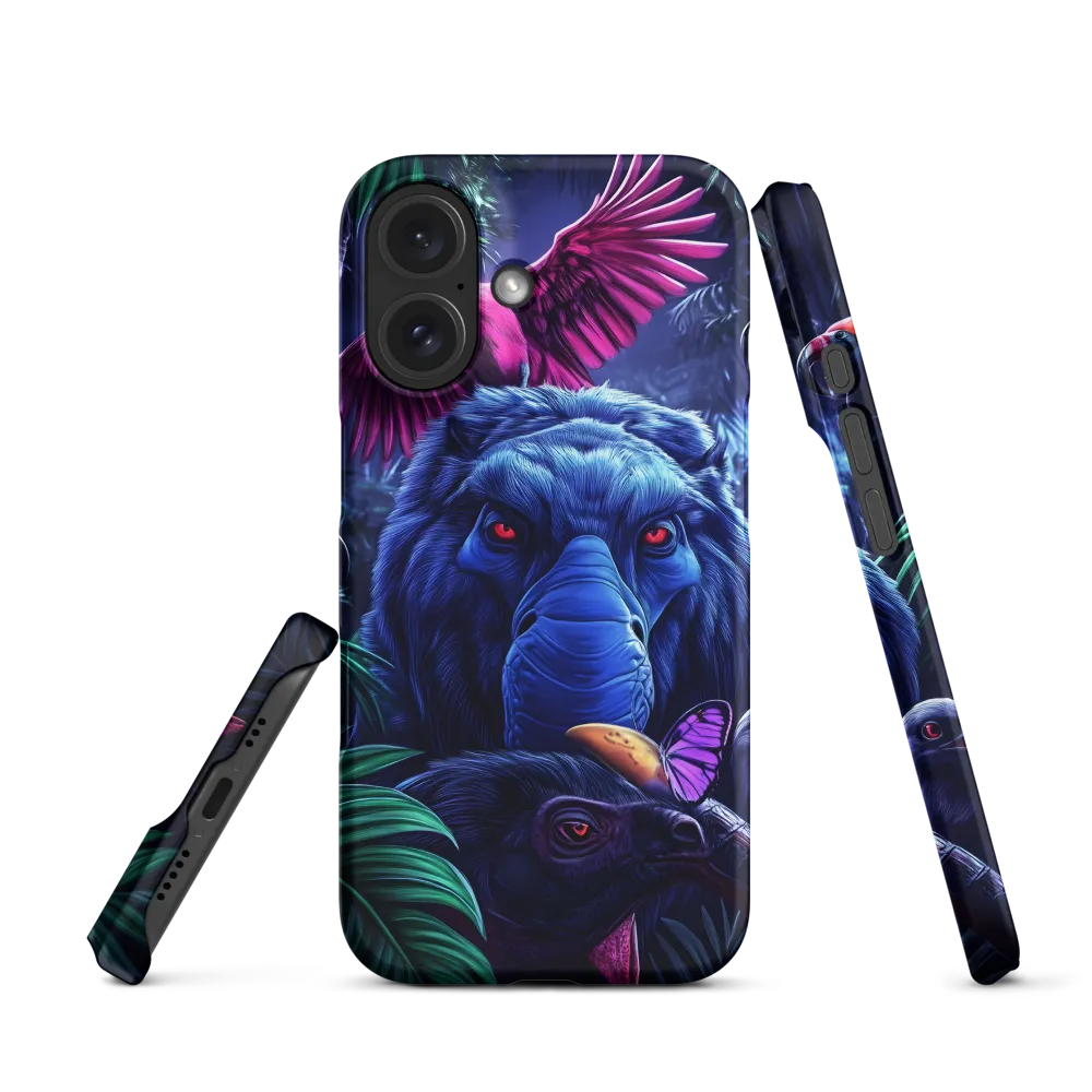Surreal Jungle Scene with Animals | Phone Case