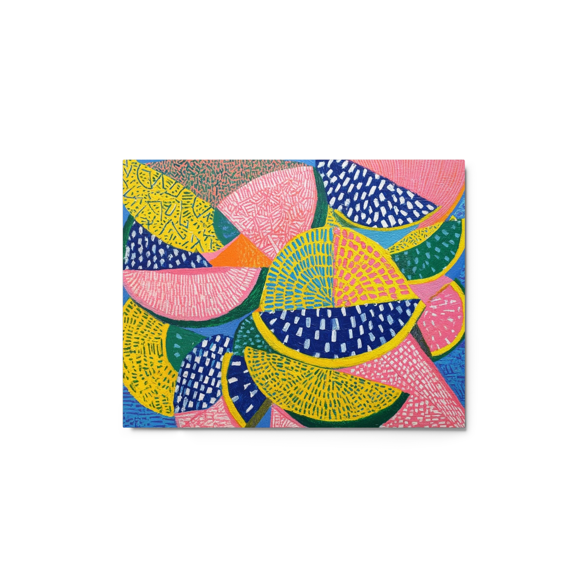 Geometric Watermelon Slice Pattern
