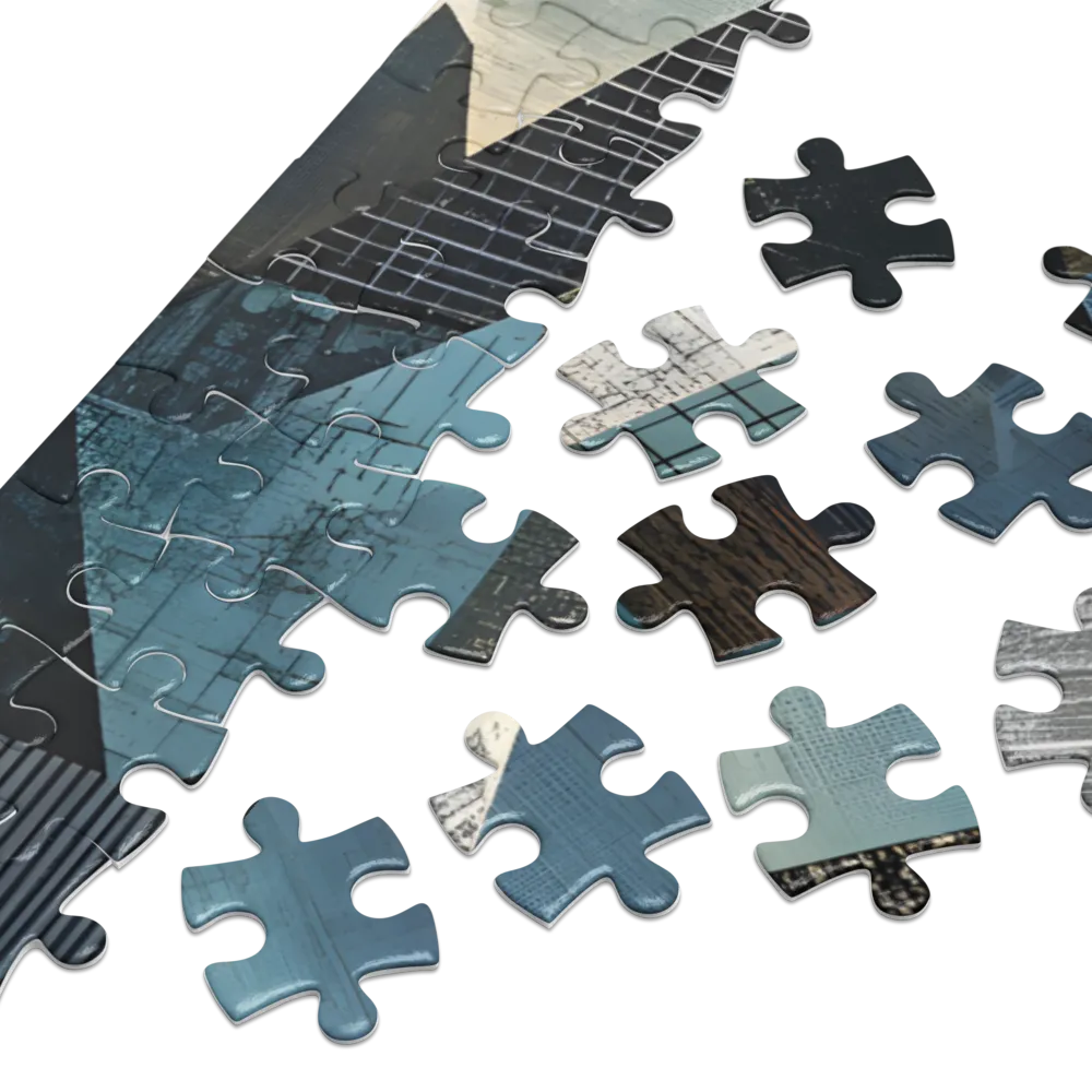 Lunar Peaks, Urban Depths 
 Jigsaw Puzzle in Tin Box