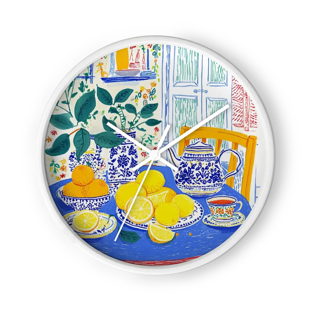 Lemons and Blue Teapot