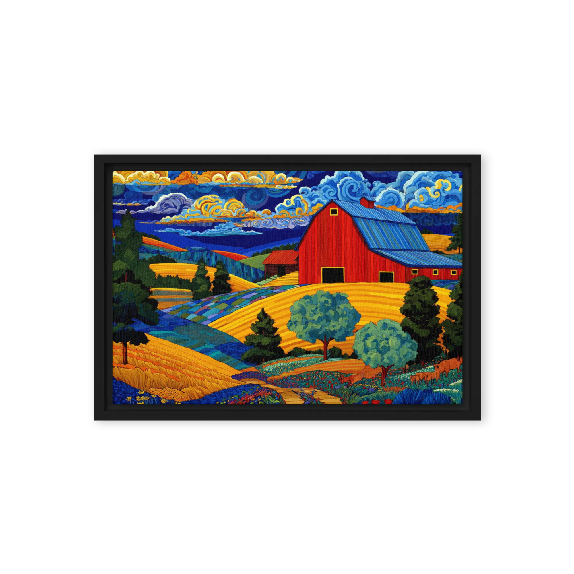 Starry Night Barn
