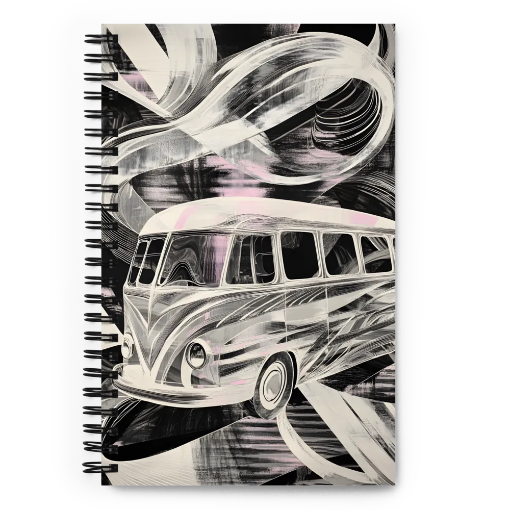 Retro Bus Flow 
 Spiral Notebook | 140 pages