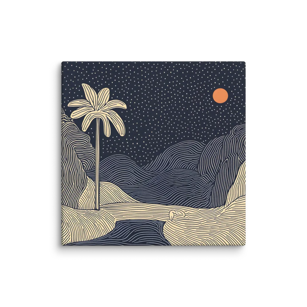 Starry Desert Night 
 Canvas | 28″x 28″