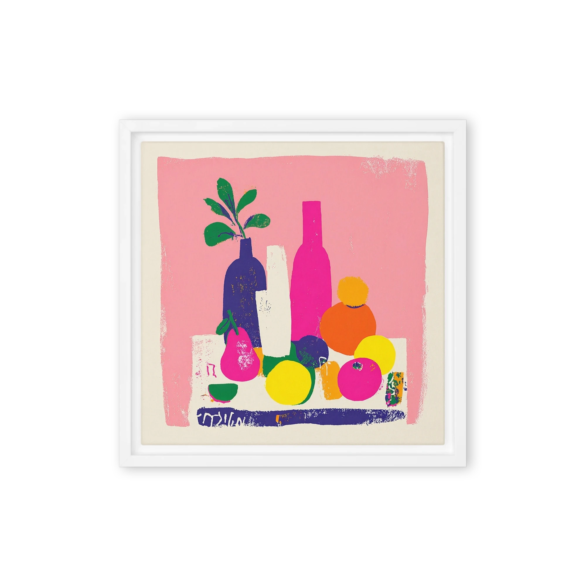 Still Life with Citrus and Bottles